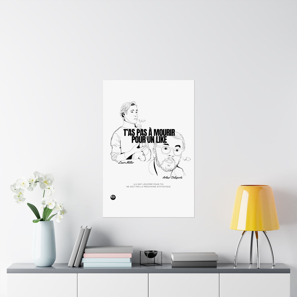 T'as pas à mourir pour un Like ! #affiche