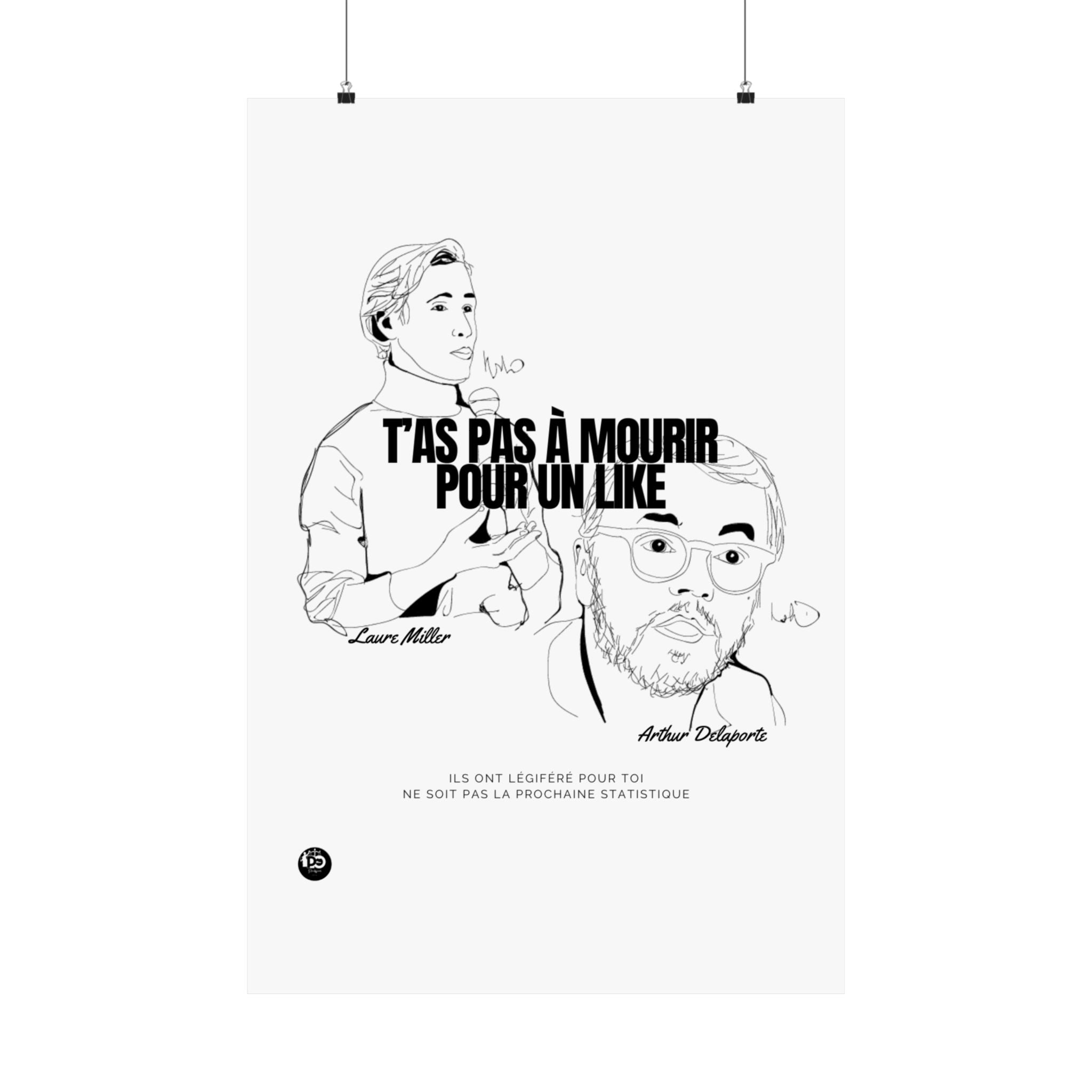 T'as pas à mourir pour un Like ! #affiche