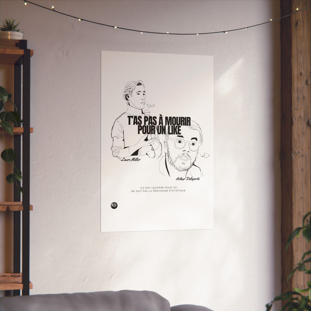 T'as pas à mourir pour un Like ! #affiche